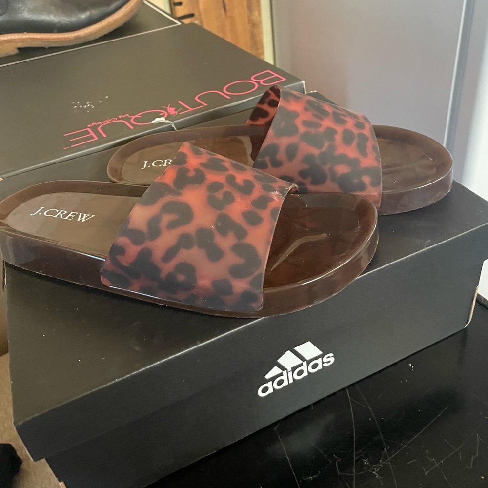 J Crew leopard womens Sandals